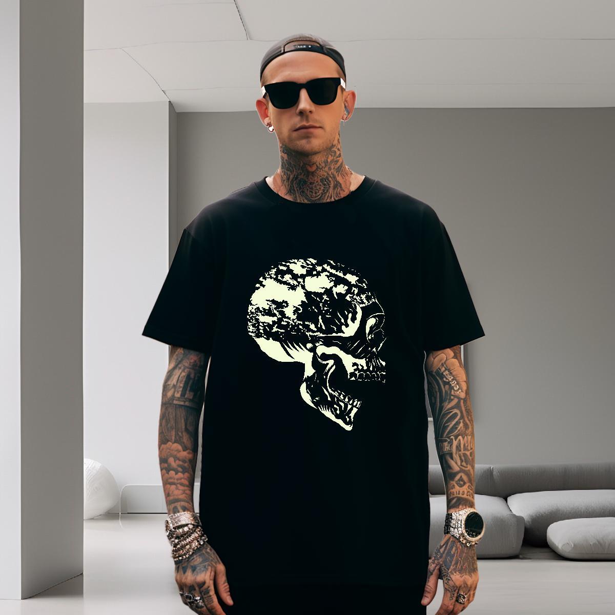 Designer T Shirt For Man 100% Cotton 230g skull Sports Casual Black White Breathable Short Sleeve Tshirt for Man Woman New Arrival Tshirts
