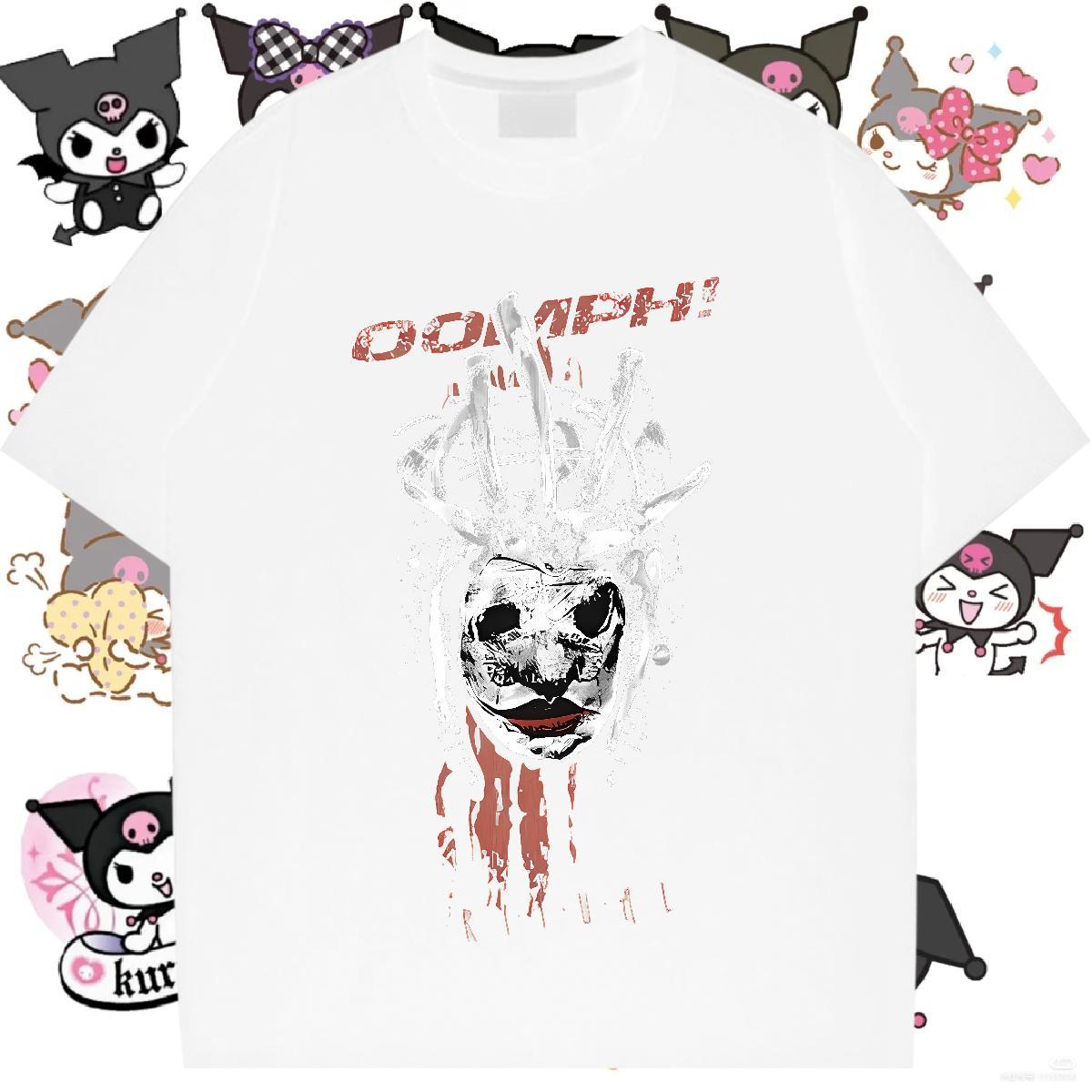 Designer Tshirt for Man Woman 230g 100% Cotton scary Sports Street Wear T-Shirts for Women Short Sleeve O-Neck Black White Clothes