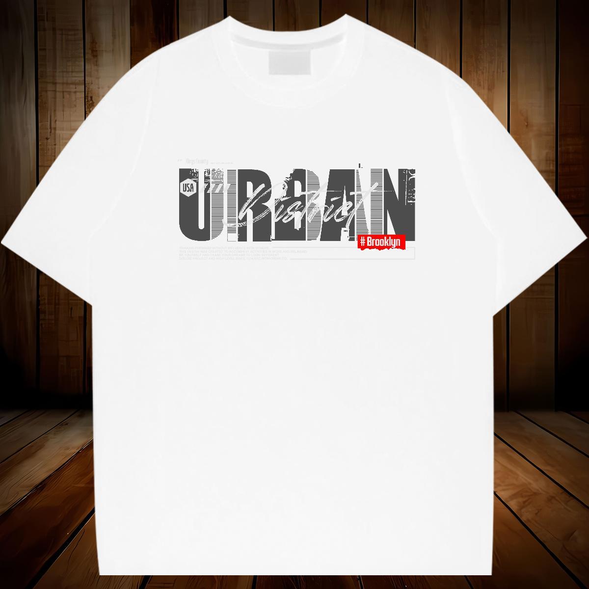 High Quality T shirt 230g Cotton letter Beach Anime Breathable Crew Neck Men Tees Free Shipping Tops