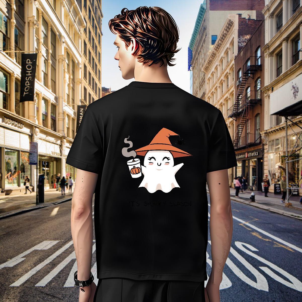 Cool Design Man T Shirts 100% Cotton 230g skull Sport Floral Print Breathable Short Sleeve Mens Tshirts DIY Tops