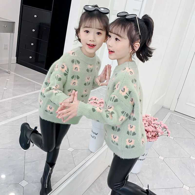 2023 Korean autumn and winter pullover sweaters knitted sweaters knitted childrens knittedW240824