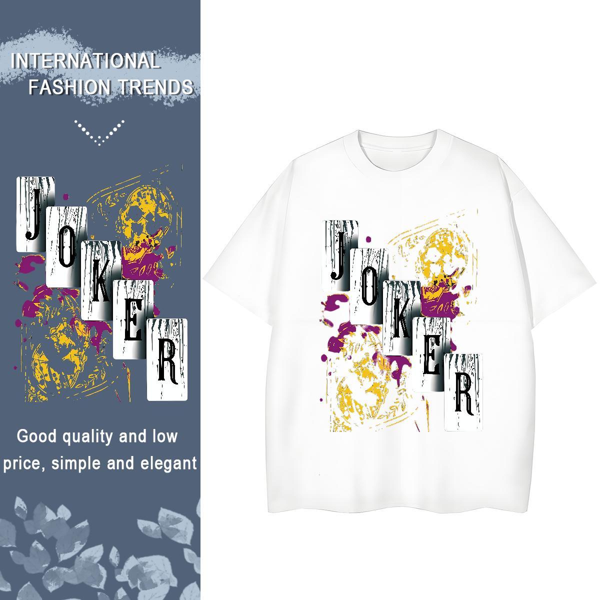 Soft Lady T shirt 230g Cotton joker Sports Street Wear T-Shirts Comfortable Skull Tees