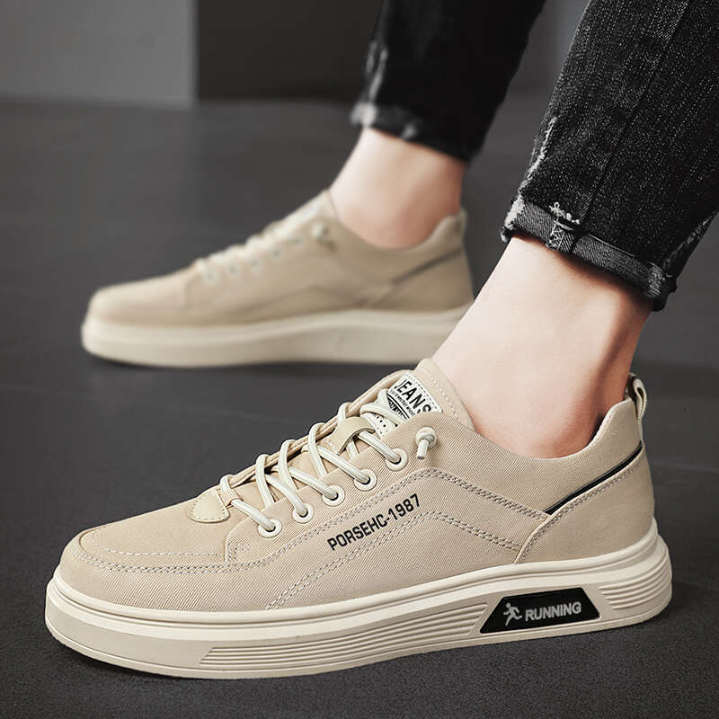 Casual Mens Shoes Canvas Summer Fashion Male Sneakers Outdoor Skateboard Platform Slip On Loafers Sports Tennis Trainers