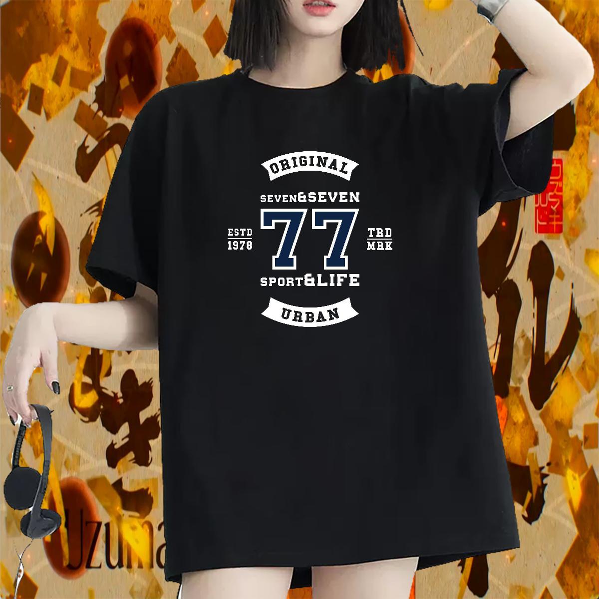Designer Nice Women Tees 230g Pure Cotton letter Beach Woman T Shirts Crew Neck Black White Clothes
