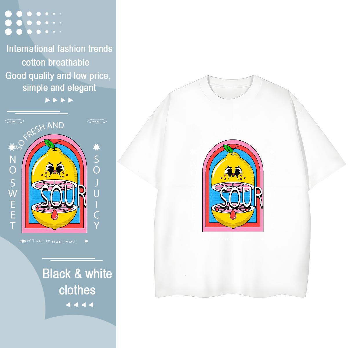 Female Lady T shirt 230g Cotton letter Sports Casual Womens T Shirts O Neck Short Sleeves Plus Size Custom Tees Shirts