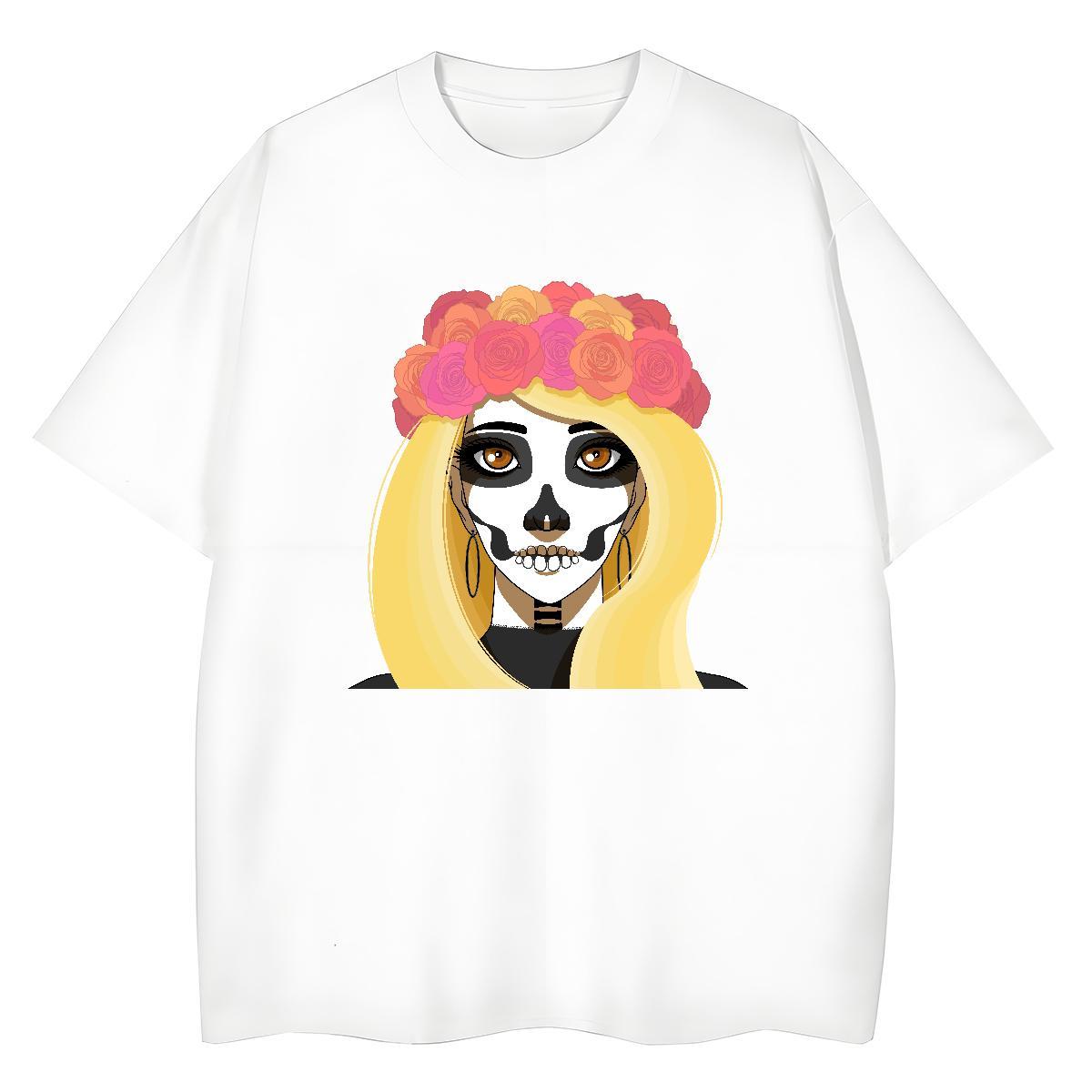Designer Men T Shirts 230g 100% Cotton portrait Street DIY Pure Cotton Tshirt for Man Woman Wholesale Tees
