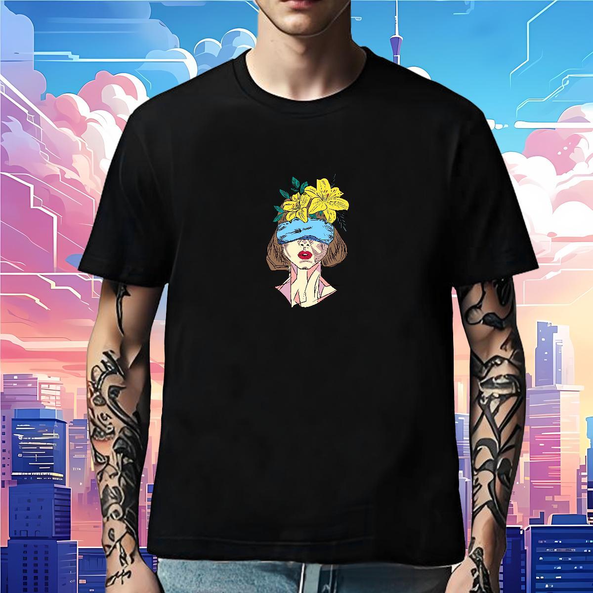 Loose Fit T shirt 230g 100% Cotton portrait Sport Custom Printing Breathable Soft Men Tops Tees 2024 Designer Tees Shirts