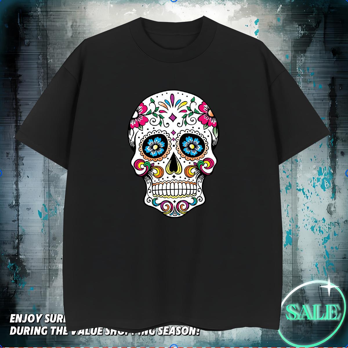 Free Shipping Men T Shirts 230g Pure Cotton skull High Street Hip Hop DIY Logo Oversized Short Sleeve O-Neck Men Tshirts Fashion Tops Tees