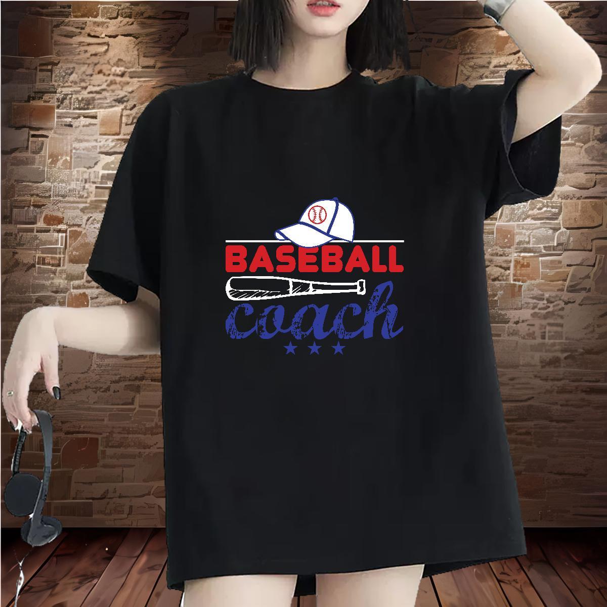 Soft Lady T shirt 230g Pure Cotton baseball Outdoor T Shirts Women Breathable Crew Neck Customized Top Shirts