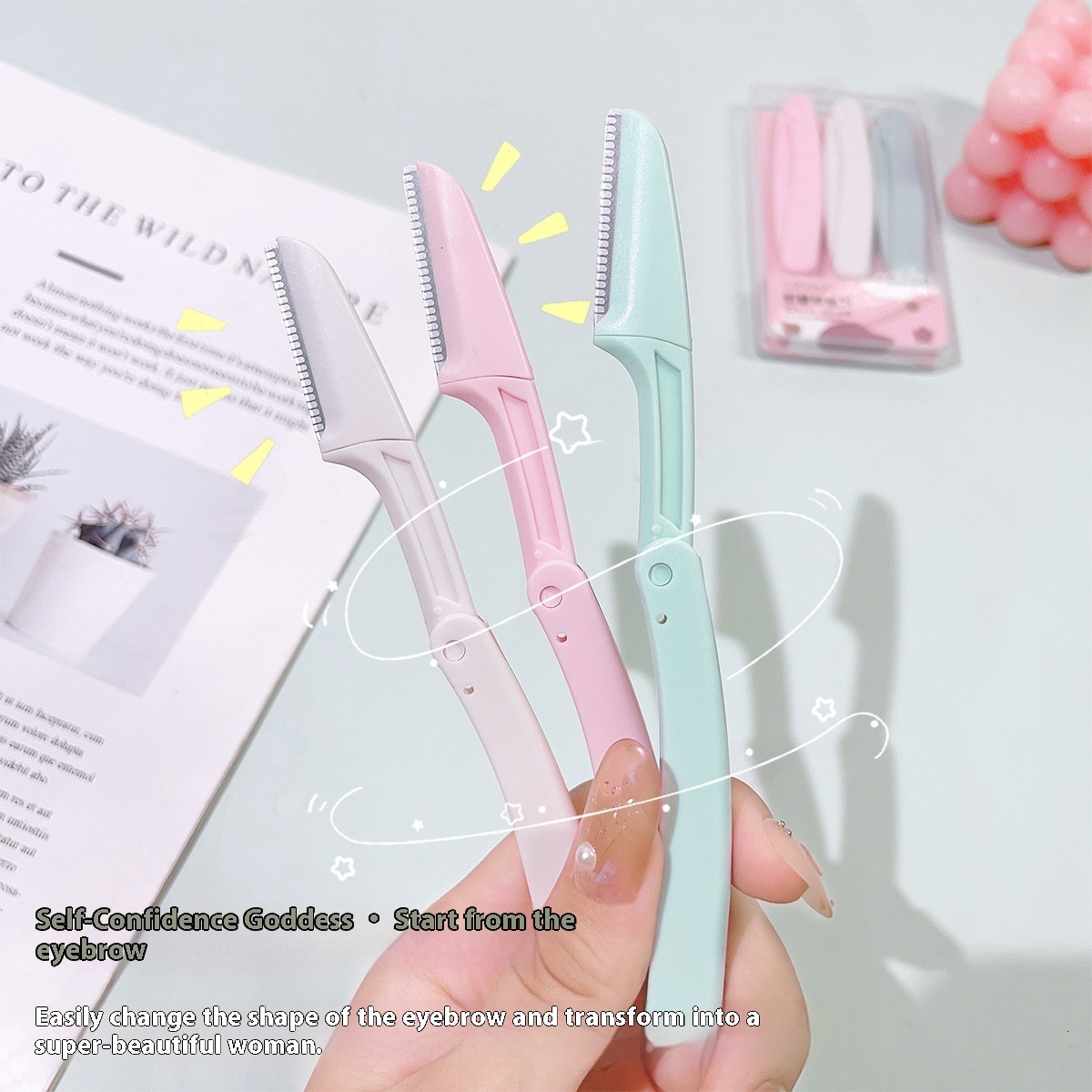 Unisex Facial Shaping Tools from JONBOS Compact & Sharp-Edged Beard & Brow Trimmers for At-Home Care