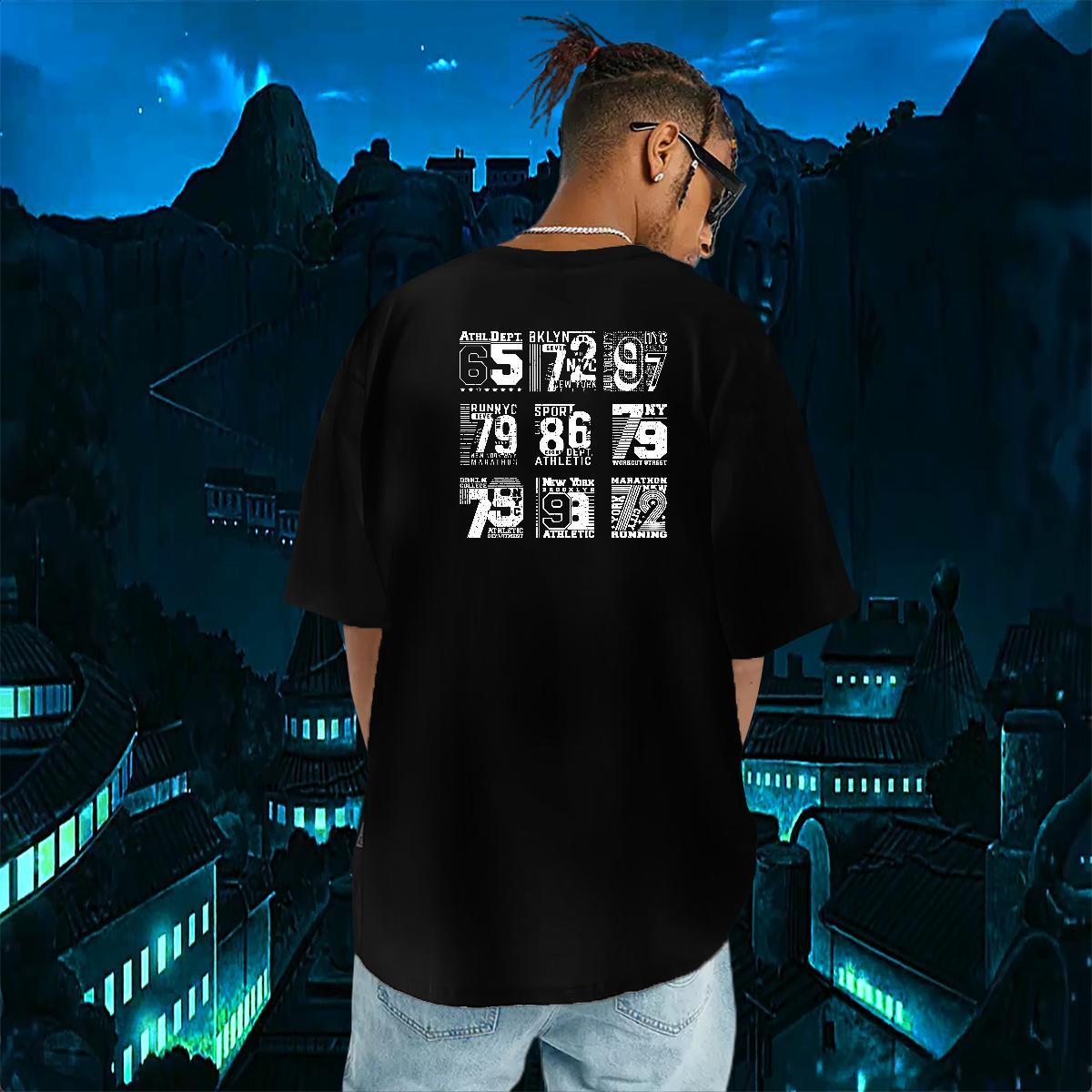 Brand Mens T Shirts 230g Cotton letter Street wear Hip Hop Anime Print Breathable Crew Neck Tshirts Stylist Wear