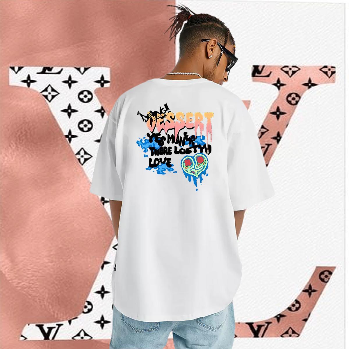 Loose Fit T Shirt For Man 230g 100% Cotton letter Home Outdoor Custom Big Size Breathable Short Sleeve Men Tops Tees Wholesale Top Tees