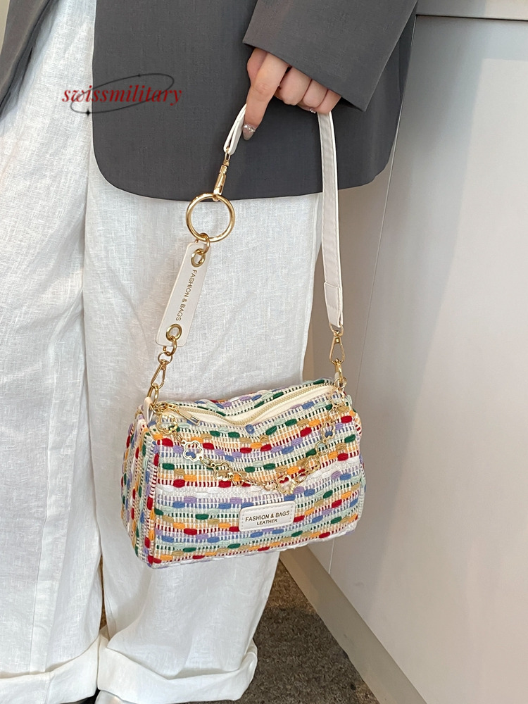 Swissmilitary 2025 Trendy Colorful Crossbody Bags Women Simple Casual Zipper Pillow Bag Summer Versatile Travel Handbags #48