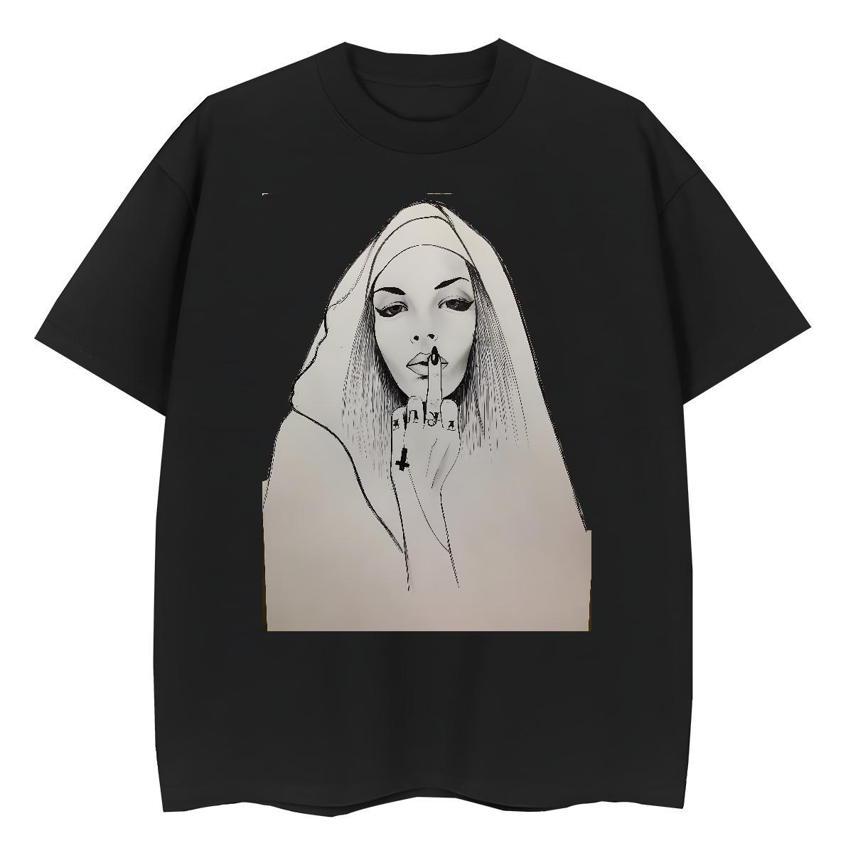 Designer Nice Women Tshirts 230g Pure Cotton nun Daily Wear Woman T Shirts Breathable Custom Print Plus Size Polos