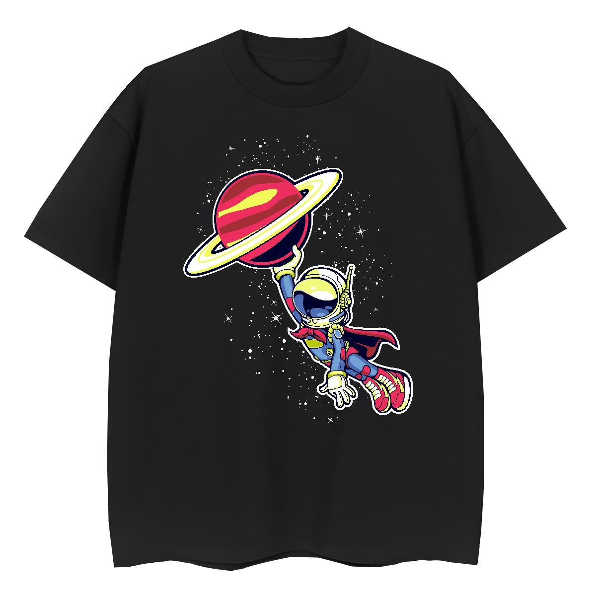 Brand Tshirt for Man Woman 230g 100% Cotton universe Sport T Shirt For Woman O Neck Short Sleeves Cartoon Print Tees