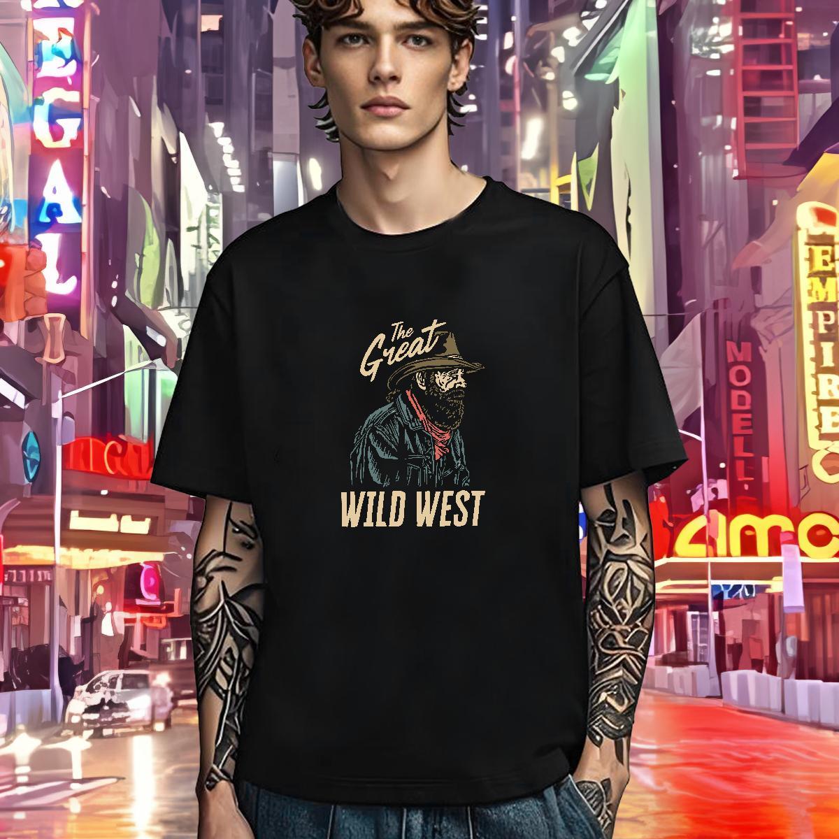 Loose Fit T-Shirts 230g Pure Cotton portrait Casual Daily Wear Plus Size Cartoon Crew Neck Breathable Couples T Shirts Fashion Designer Tee Shirt