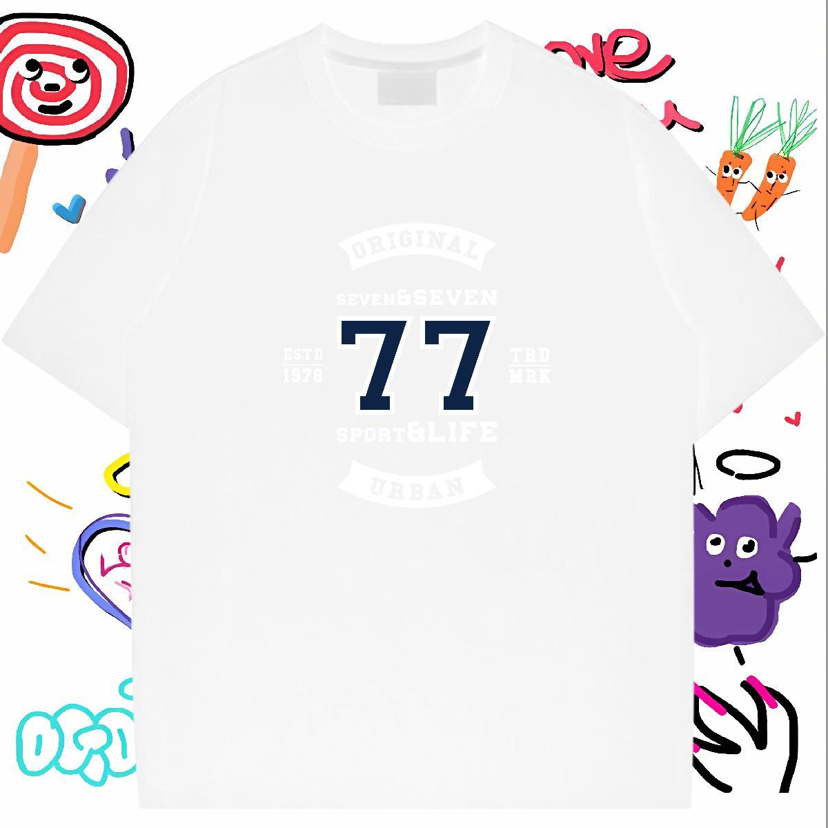 TOP Quality Mens T Shirts 230g 100% Cotton letter Casual Beach Custom Print Oversized Short Sleeve Soft Mens Tshirts Customized Tees