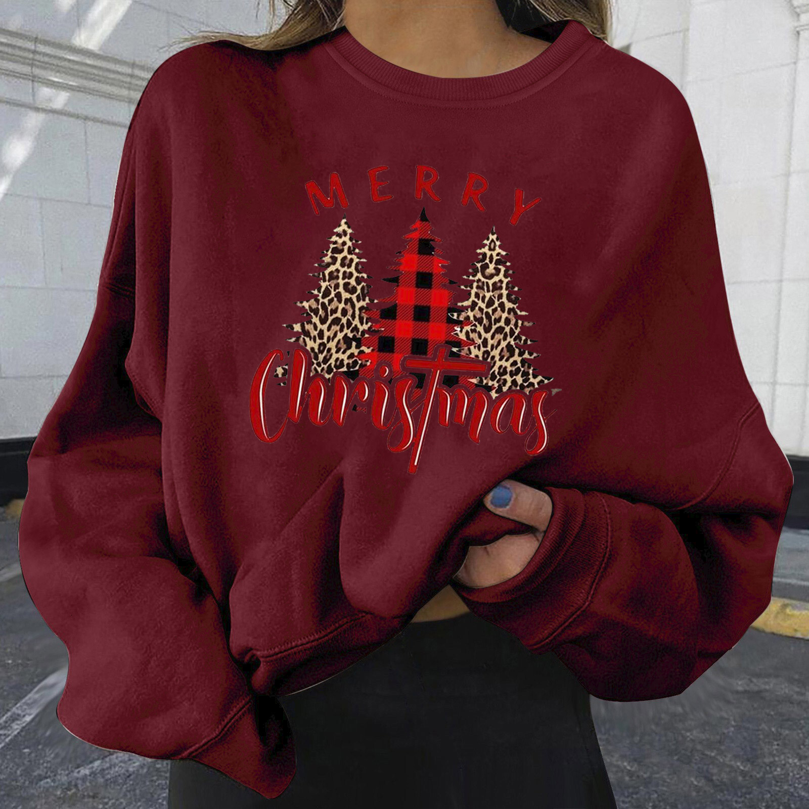 New personalized printed hoodie loose plus size for women dongdumaoyi