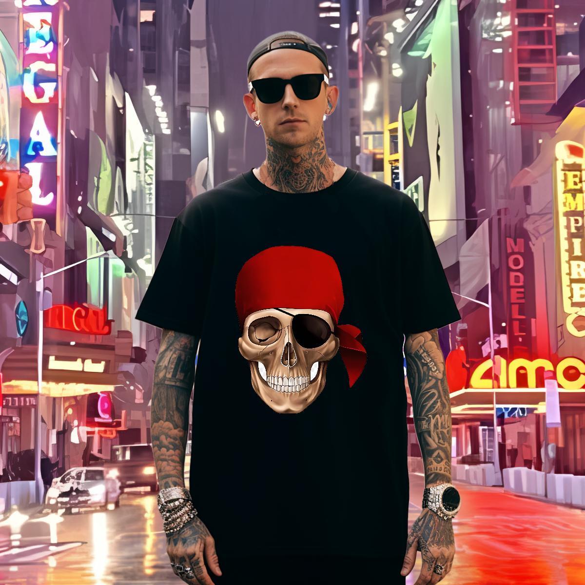 Comfortable T Shirts Men 230g 100% Cotton monster Outdoor Cartoon Print Breathable Crew Neck Tshirt for Man Woman Stylist Tees Shirts