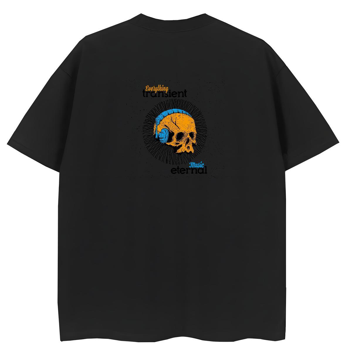 Loose T Shirts Men 100% Cotton 230g monster Casual Daily Wear DIY Breathable Short Sleeve Men Tops Tees Fashion Tshirts