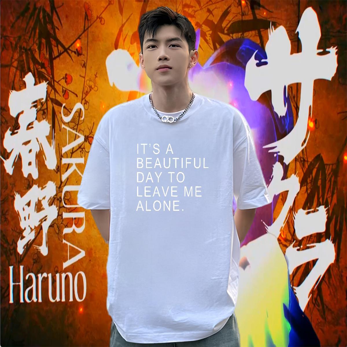 Cool Design T-Shirts 100% Cotton 230g letter Hip Hop Black White Pure Cotton Men Tshirts Classic Top Tees