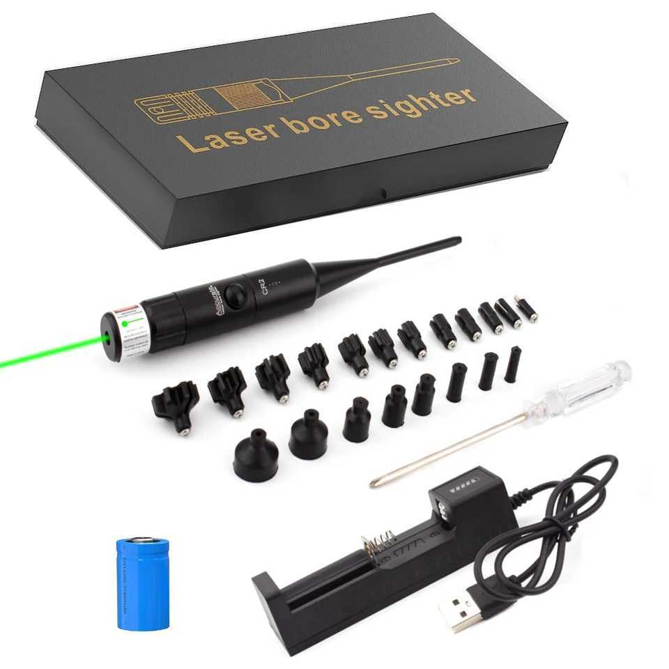 Laser Bore Sight Kit.177.22 Caliber to 12GA Laser Pointer Collimator Universal Borelighter Battery includes CL240826