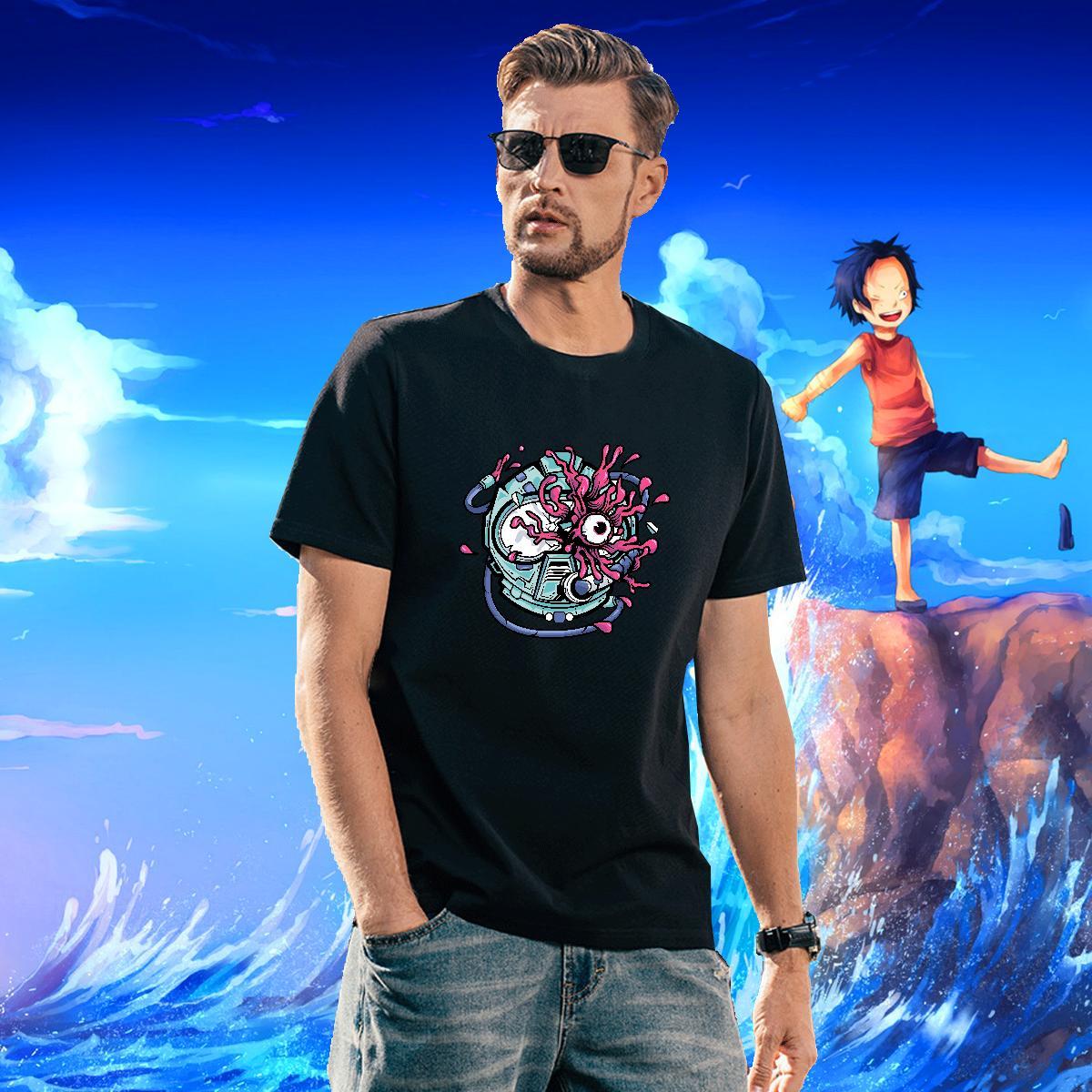 Classic Men T Shirts 100% Cotton 230g ET Daily Outfit Custom Printing Breathable Short Sleeve Men Tshirts Fashion New Tops