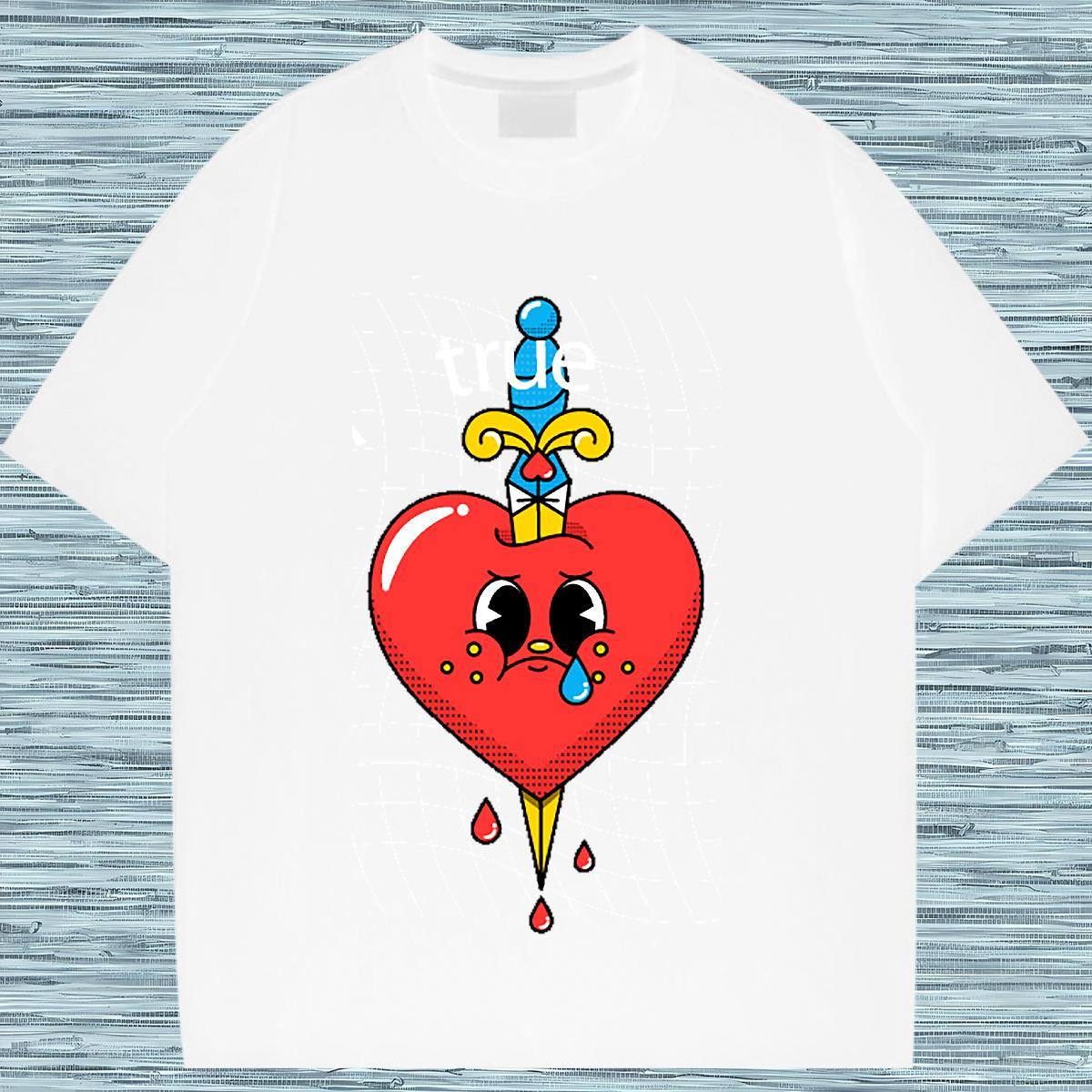 5A Lady T shirt 230g Pure Cotton icon Hip Hop Street Women T Shirts Short Sleeve O-Neck DIY Logo Polos
