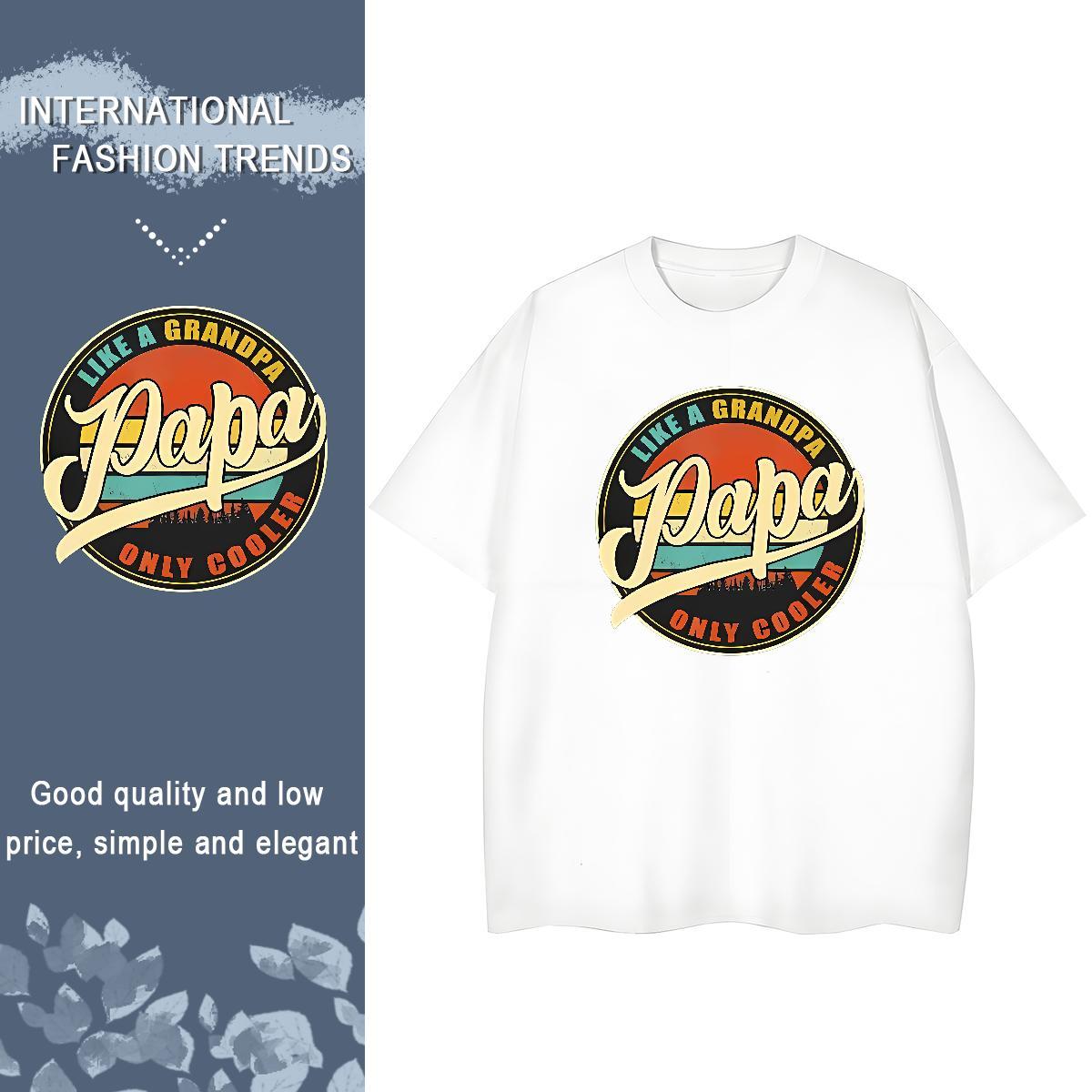 Loose fit Couples T Shirts 230g 100% Cotton letter Sport T Shirt For Woman Short sleeve Soft Oversized Clothes Shirt