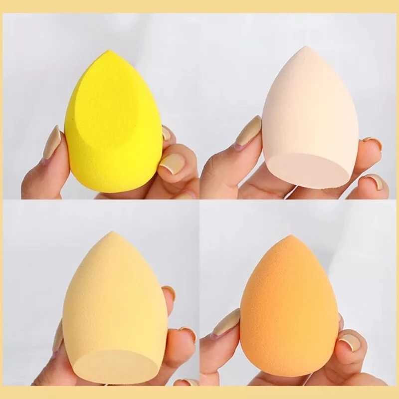 4 pieces of colored makeup sponge pads basic powder sponge beauty egg makeup blender makeup puffs womens makeup and beauty tools M240826