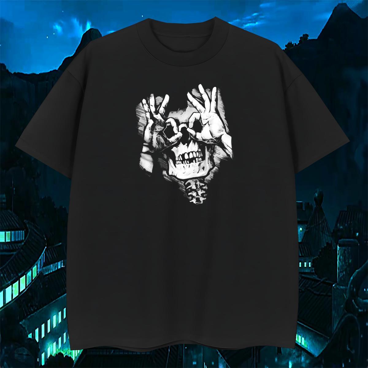 TOP Quality Men T Shirts 230g Pure Cotton skull Sport Cartoon Printing L-4XL Breathable Short Sleeve Mens Tshirts 2024 Tops