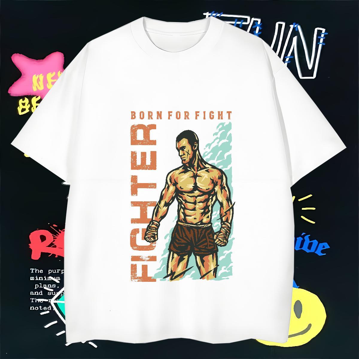 Designer Mens T Shirts 230g Cotton portrait Street Anime Print Breathable Tshirt for Man Woman Classic Tees Shirts