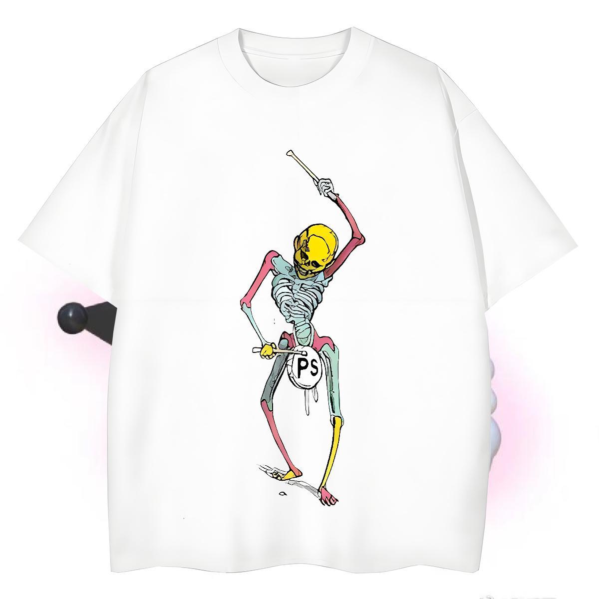 TOP Quality T Shirt For Man 230g 100% Cotton skull Sport Oversized 3XL 4XL Pure Cotton Tshirts Customized Tees