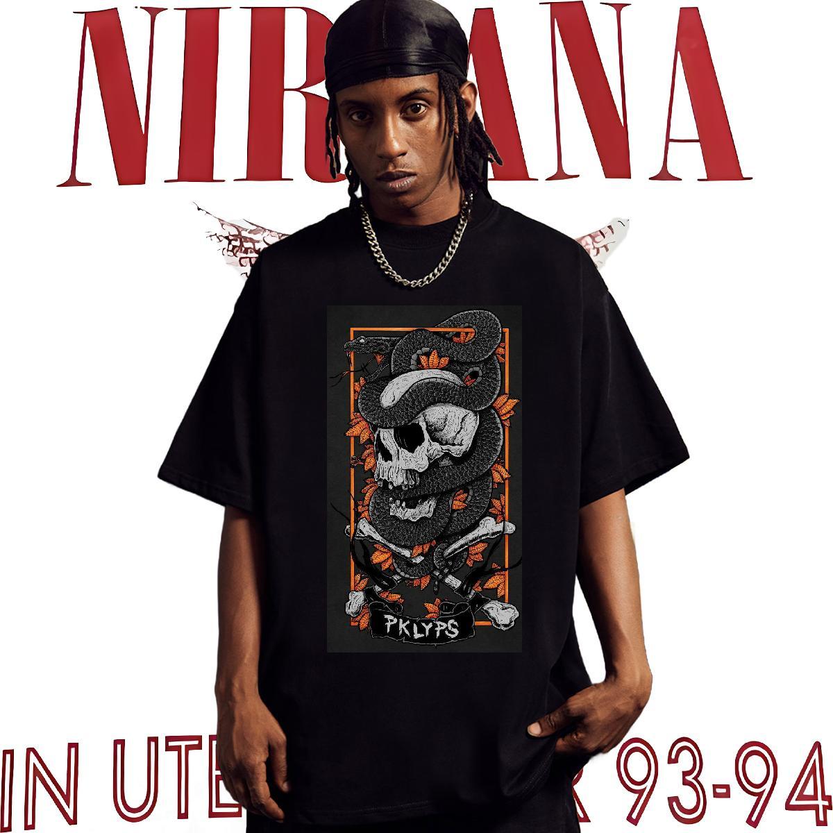 Designer T shirt 100% Cotton 230g skull Hip Hop Street DIY Logo Oversized Breathable Short Sleeve Tshirts Fashion Casual Polos