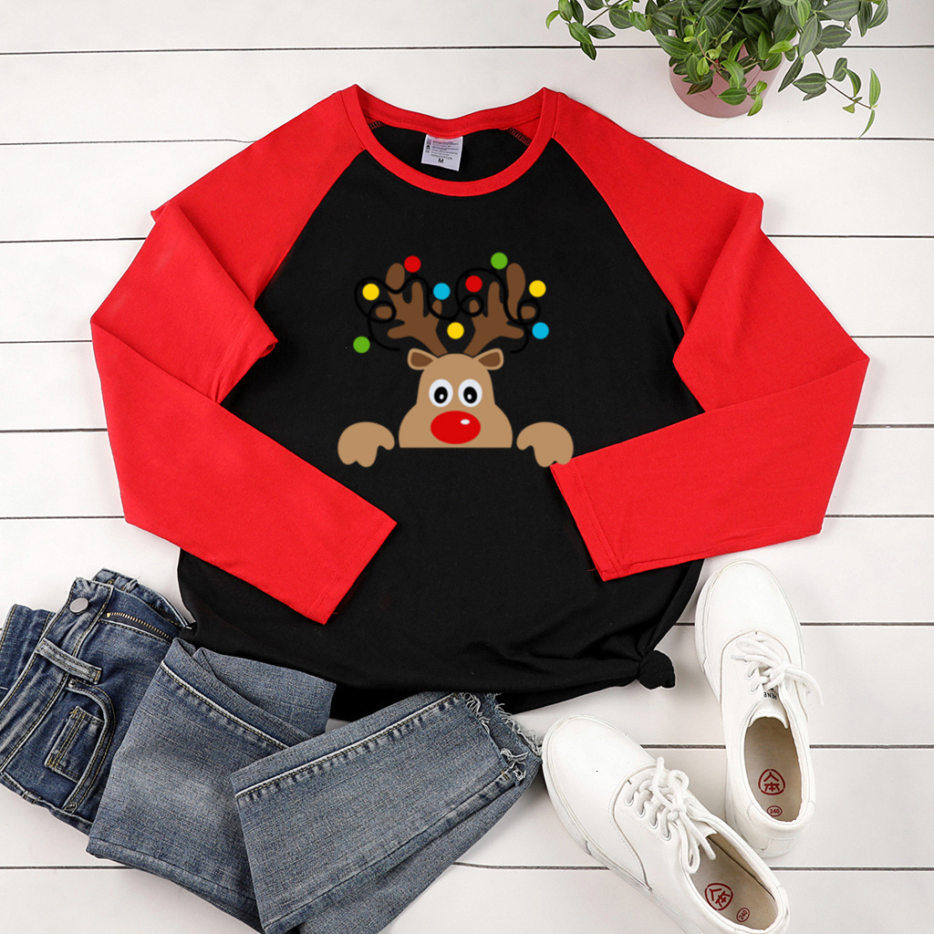New Double Color Shoulder Insertion Long Sleeve Letter Printed Loose Large Size dongdumaoyi