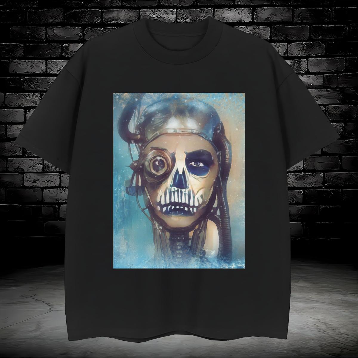 Popular T Shirt For Man 230g Cotton skull Casual Asian Size O Neck Short Sleeves Tshirt for Man Woman Customized Top Tees
