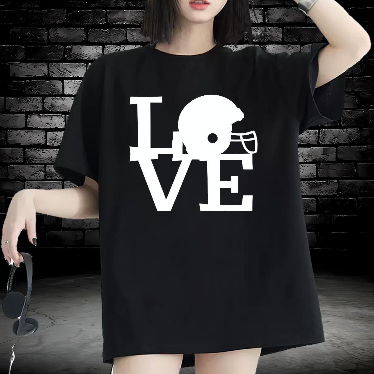 Comfortable Couples T Shirts 230g Pure Cotton letter Casual Women T Shirts Breathable Crew Neck Graphic Tops Tees