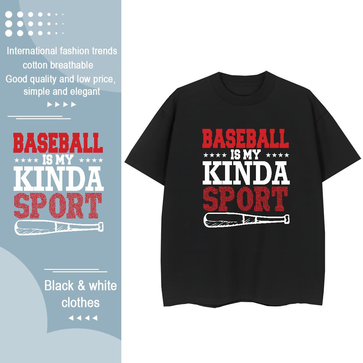 Brand Couples T Shirts 230g Pure Cotton baseball Street Casual T-Shirts for Women Comfortable Plus Size Custom Tops Shirt