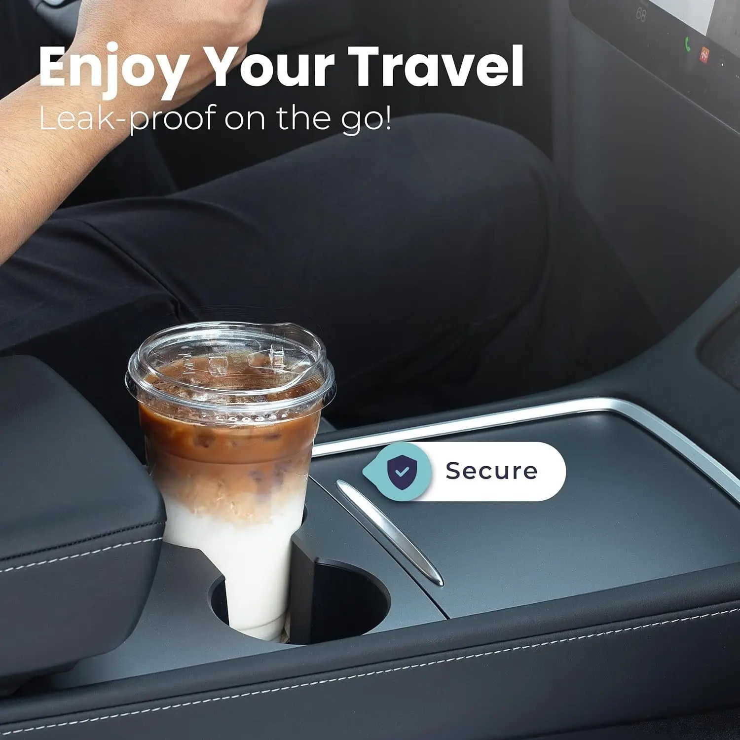 12/16/20 oz transparent plastic cup no slanted lid disposable plastic coffee cup party drink bubble tea cold drink 240826