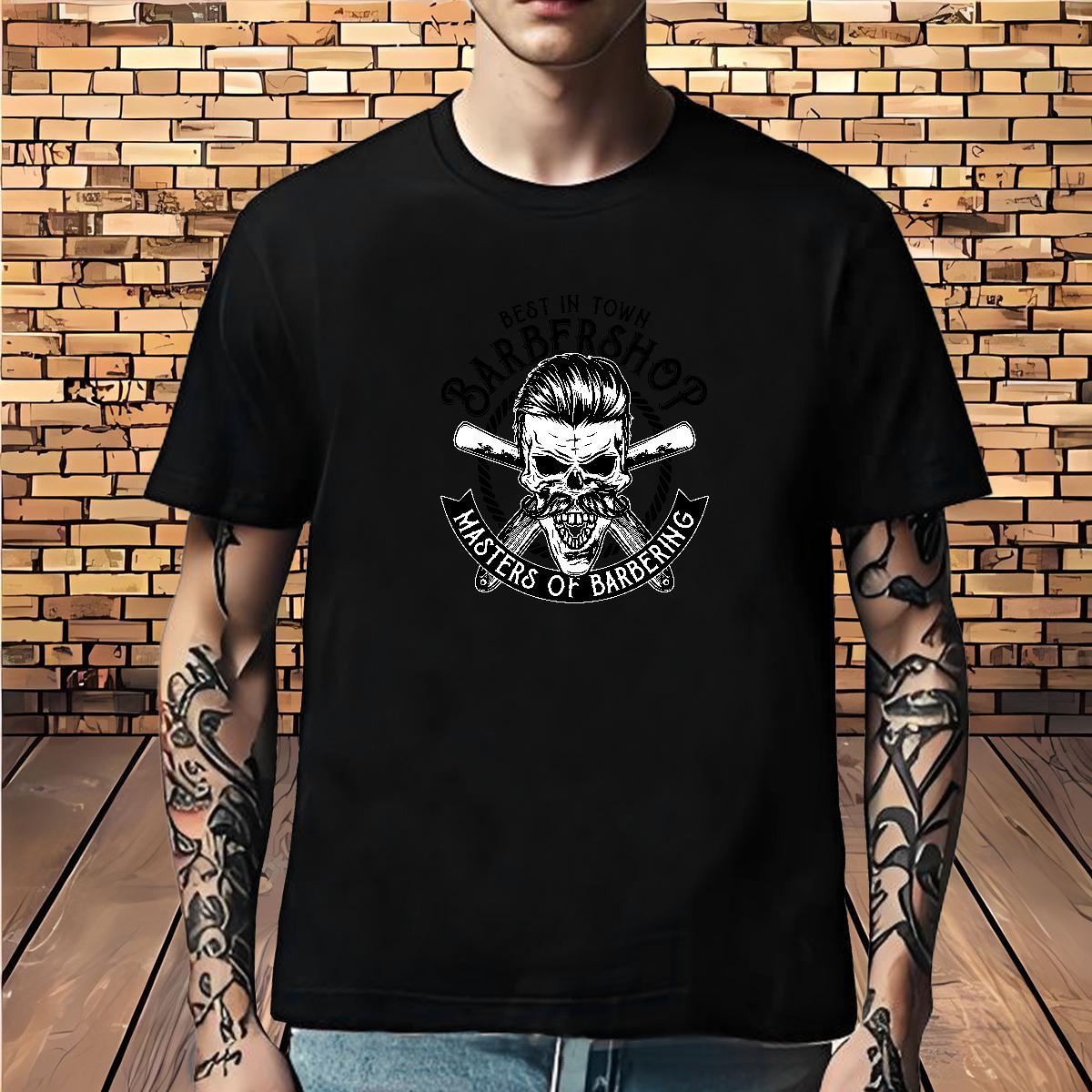 Designer Man T Shirts 230g Pure Cotton skull Outdoor Anime Crew Neck Men Tshirts Stylist Tee Shirt