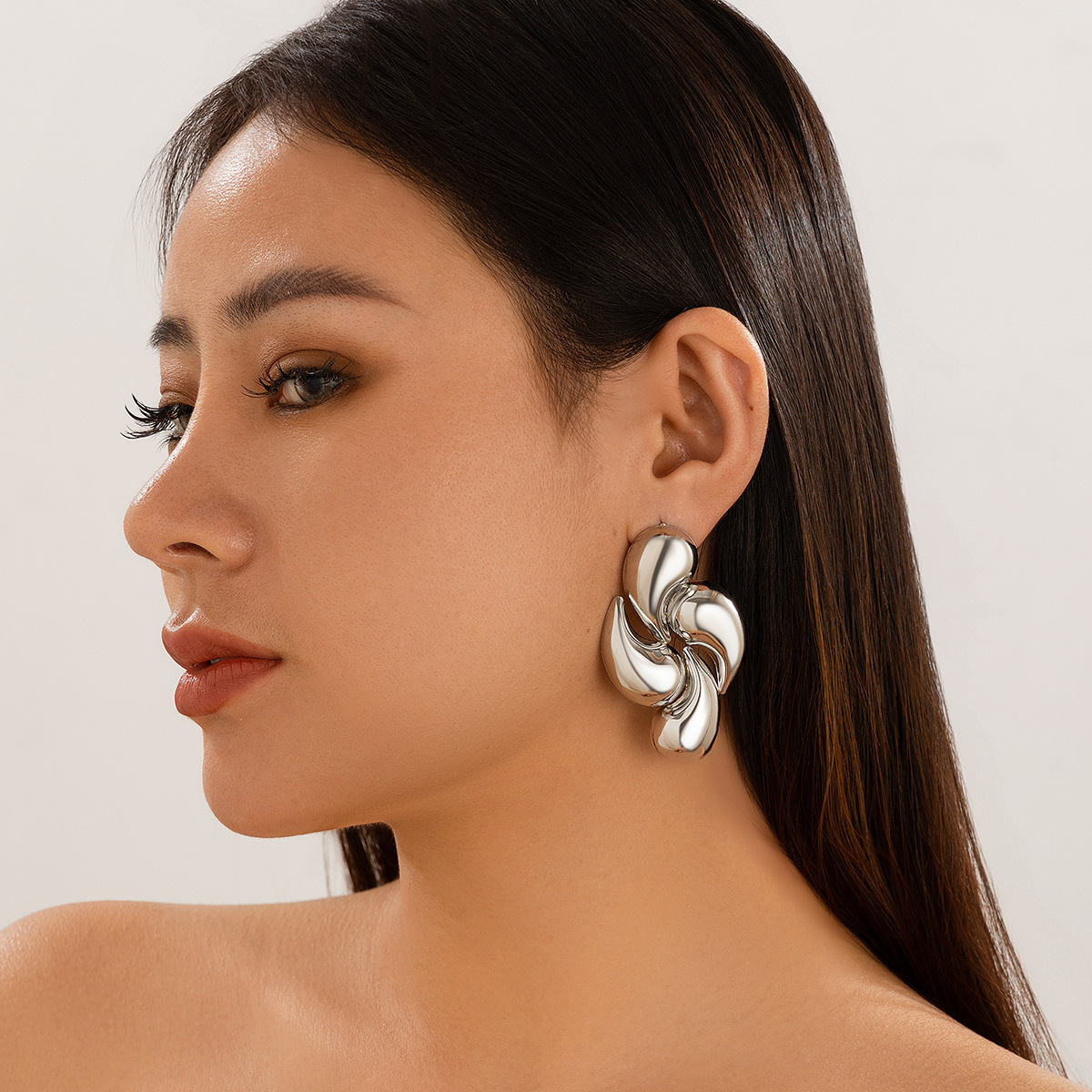 Accessories Ins Light Summer Personalized Geometric Water Drop Earrings for Women