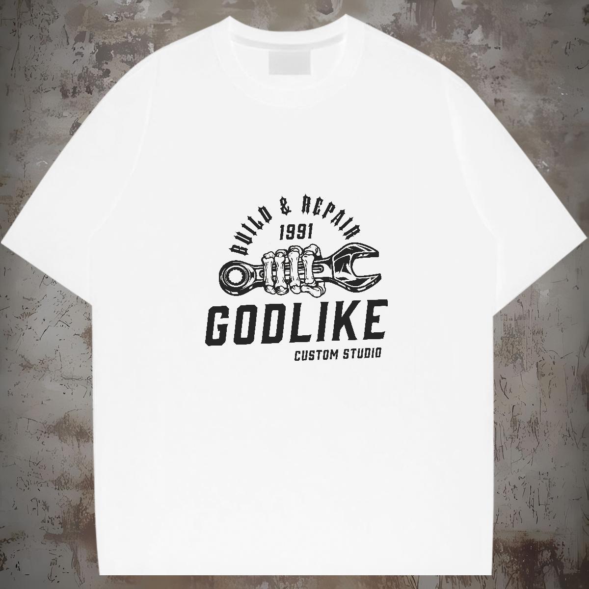 Cool T Shirts Men 230g 100% Cotton tool Street Wear Oversized Breathable Short Sleeve Men Tops Tees New Designer Top Tees