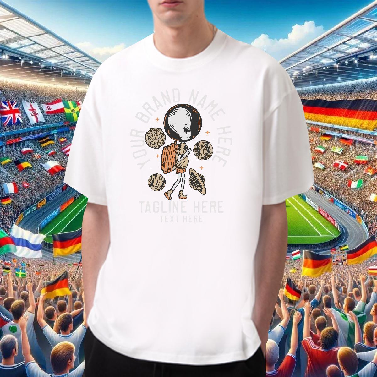 Classic Man T Shirts 230g 100% Cotton star Spring Summer Custom Print Oversized Round Neck Short Sleeve Men Tops Tees Fashion New Clothes