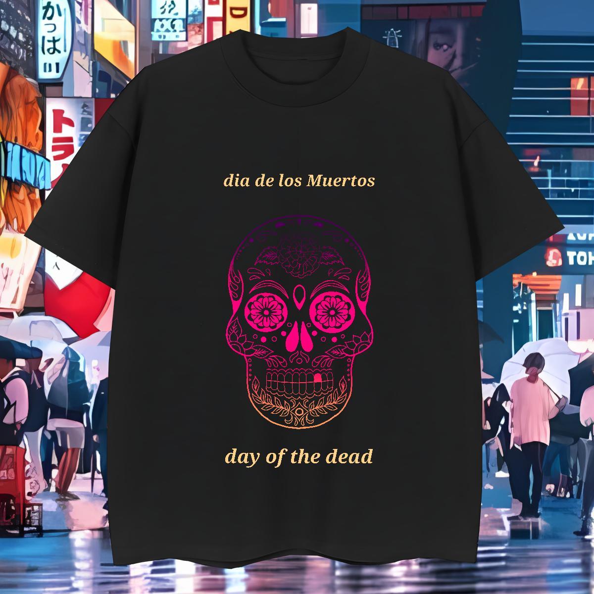 Cool Design T Shirt For Man 230g 100% Cotton skull Anime Printing Street Custom Anime O Neck Short Sleeves Couples T Shirts Stylist Wear