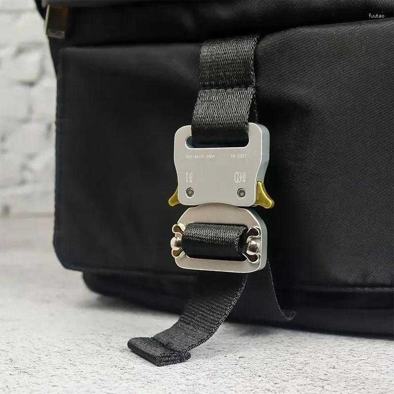 Backpack Backpacks Buckle Closure Nylon High Capacity Computer Bag Quality Black Function Package