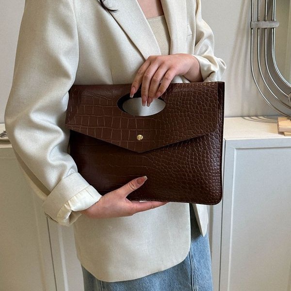 Retro Fashion Handbag Minimalist Quality Tote Bag Letter Envelope