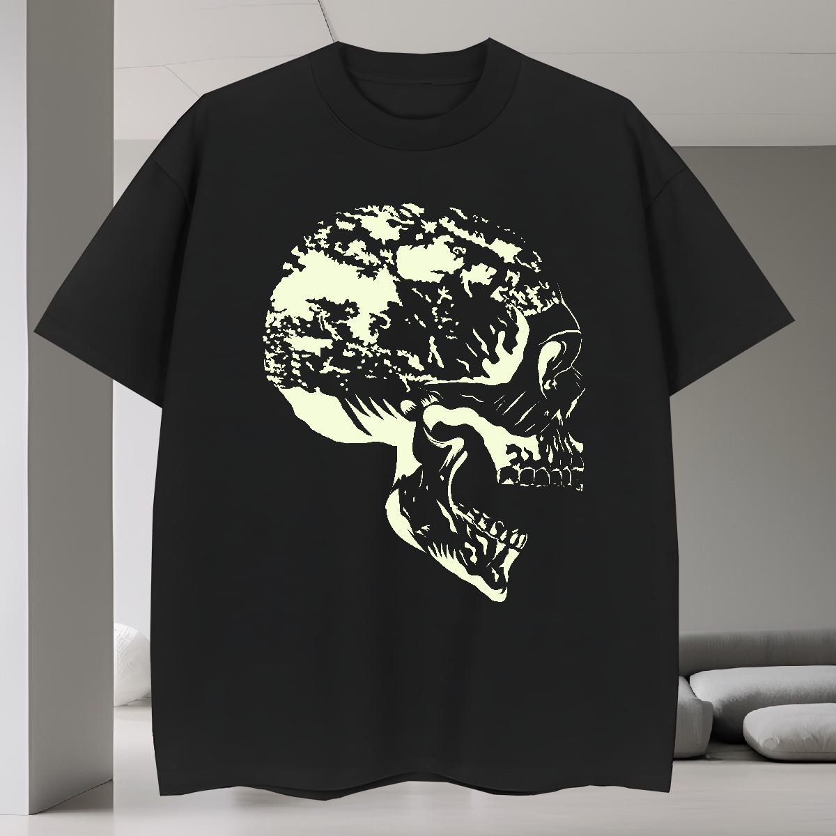 Designer T Shirt For Man 100% Cotton 230g skull Sports Casual Black White Breathable Short Sleeve Tshirt for Man Woman New Arrival Tshirts