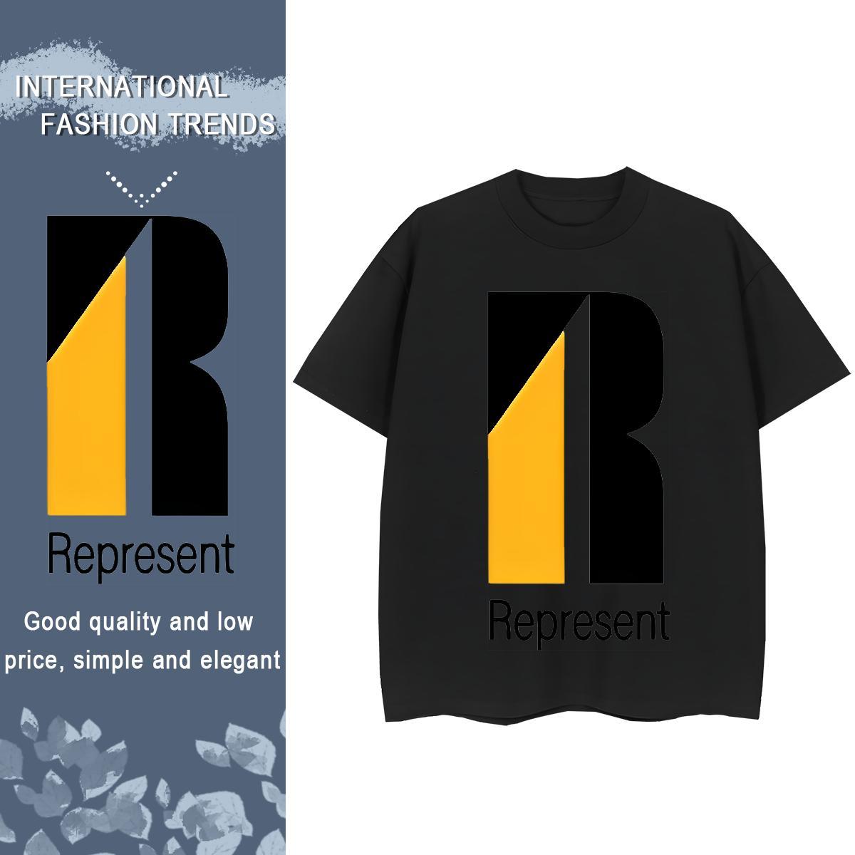 Brand Man T Shirts 100% Cotton 230g letter Street wear Hip Hop Custom Printing Short Sleeve Soft Tshirts 2024 Designer Tops