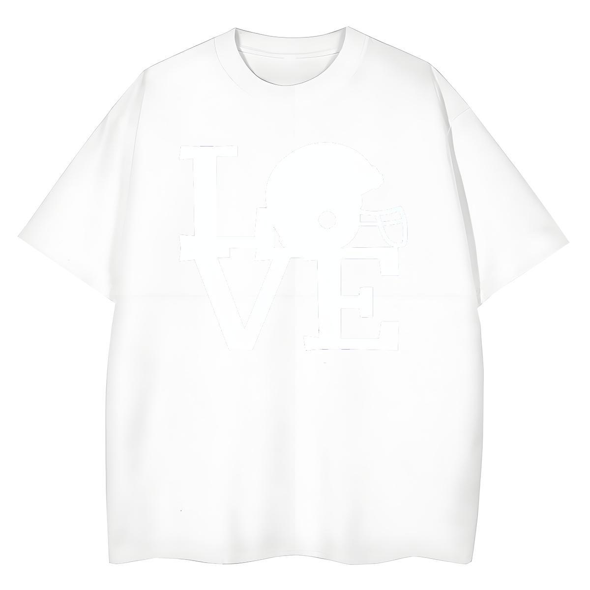 Unisex Tshirt for Man Woman 230g Cotton letter Casual T Shirts Women Crew Neck Custom Printing Clothes Shirt