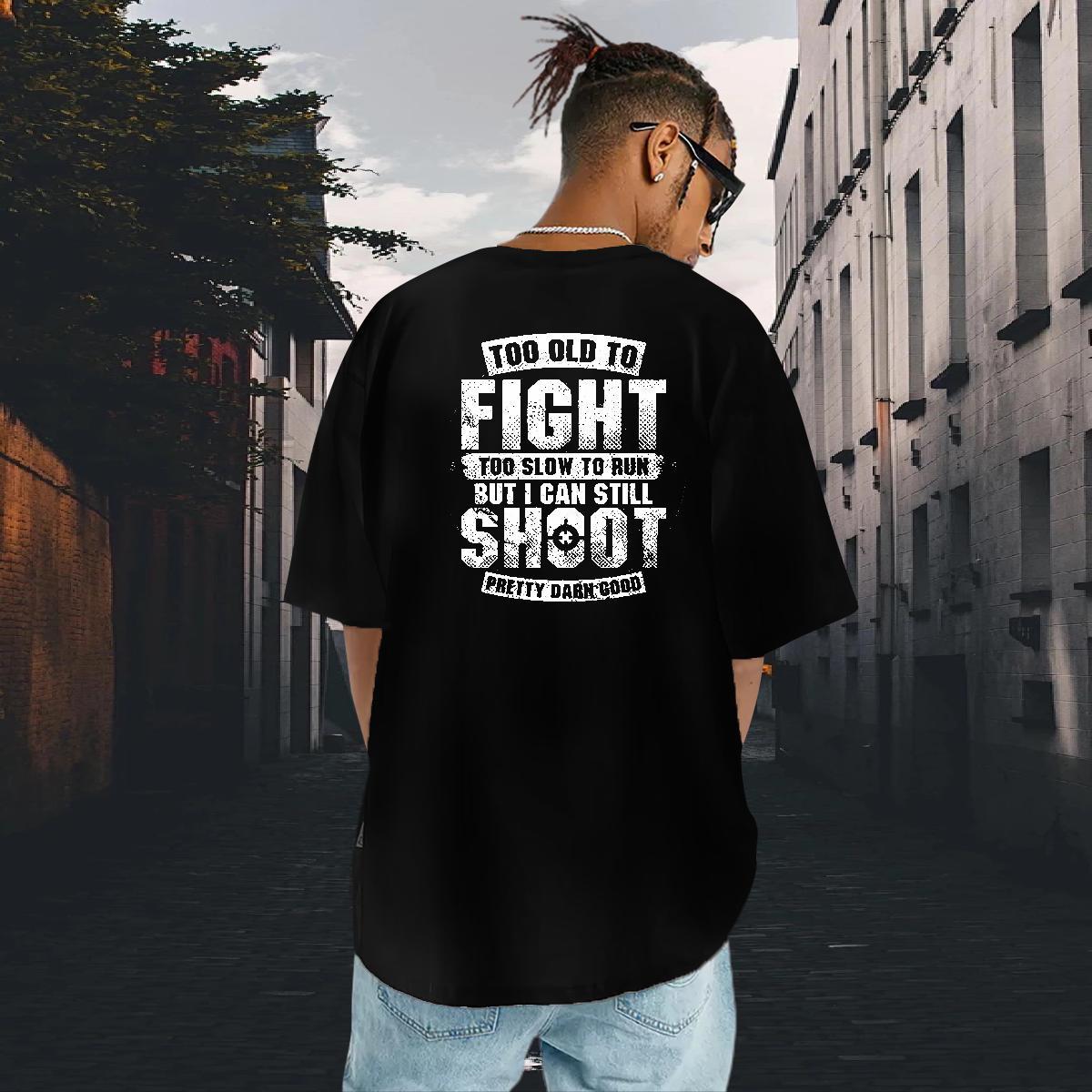 High Quality Men T Shirts 230g 100% Cotton letter Sports Casual Anime Breathable Crew Neck Men Tshirts 2024 DIY Tops Shirt